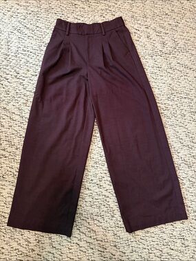 a new day Wide-Leg Trousers in Deep Wine